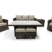 Ellis 7 Piece Dove Acrylic Sofa Conversation Group - The Great Escape