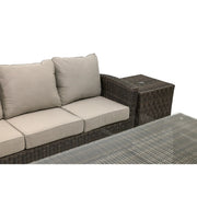 Ellis 7 Piece Dove Acrylic Sofa Conversation Group - The Great Escape