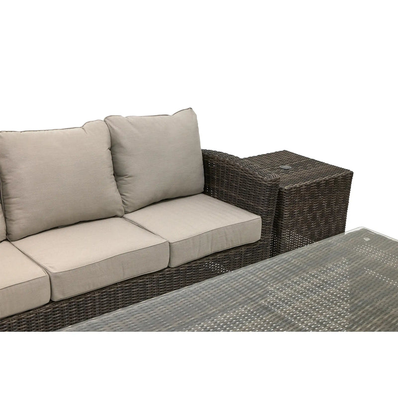 Ellis 7 Piece Dove Acrylic Sofa Conversation Group - The Great Escape