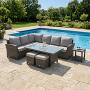 Ellis 8 Piece Sectional Chat Group Dove Acrylic - The Great Escape