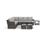 Ellis 8 Piece Sectional Chat Group Dove Acrylic - The Great Escape