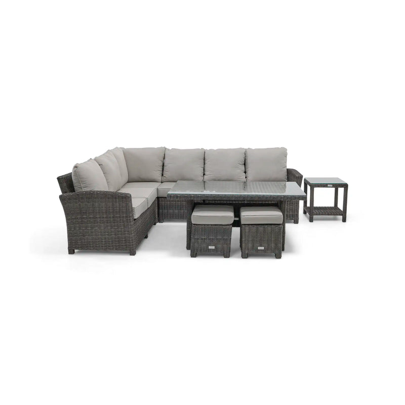 Ellis 8 Piece Sectional Chat Group Dove Acrylic - The Great Escape