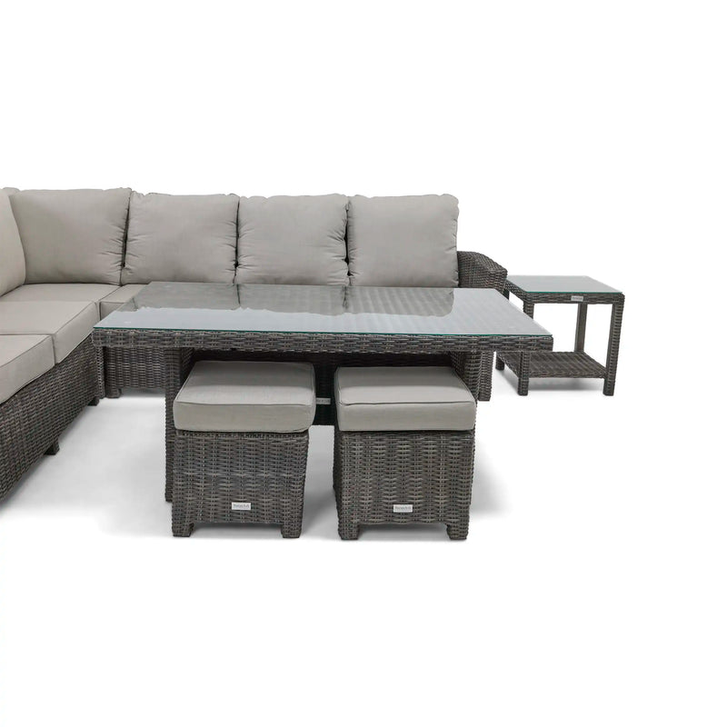 Ellis 8 Piece Sectional Chat Group Dove Acrylic - The Great Escape