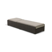 Ellis Silver Oak Woven Dove Acrylic Chaise Lounge - The Great Escape