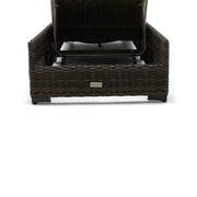 Ellis Silver Oak Woven Dove Acrylic Chaise Lounge - The Great Escape