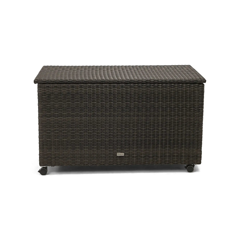 Ellis Silver Oak Woven Storage Chest - The Great Escape