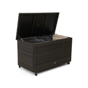 Ellis Silver Oak Woven Storage Chest - The Great Escape