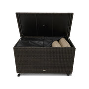Ellis Silver Oak Woven Storage Chest - The Great Escape