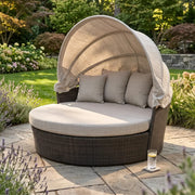 Asher Silver Oak XL 71" Rd. Canopy Daybed - The Great Escape