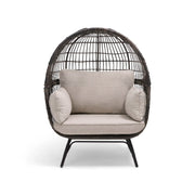 Asher Silver Oak XL Stationary Egg Chair - The Great Escape