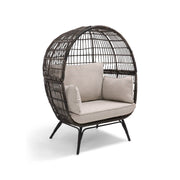 Asher Silver Oak XL Stationary Egg Chair - The Great Escape
