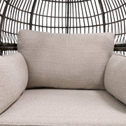 Asher Silver Oak XL Stationary Egg Chair - The Great Escape