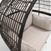 Asher Silver Oak XL Stationary Egg Chair - The Great Escape