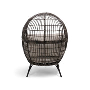 Asher Silver Oak XL Stationary Egg Chair - The Great Escape