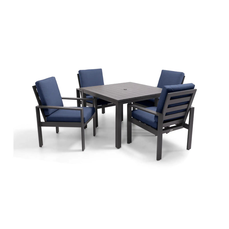 Sutton Cushioned 5 Piece Dining Group Indigo - The Great Escape