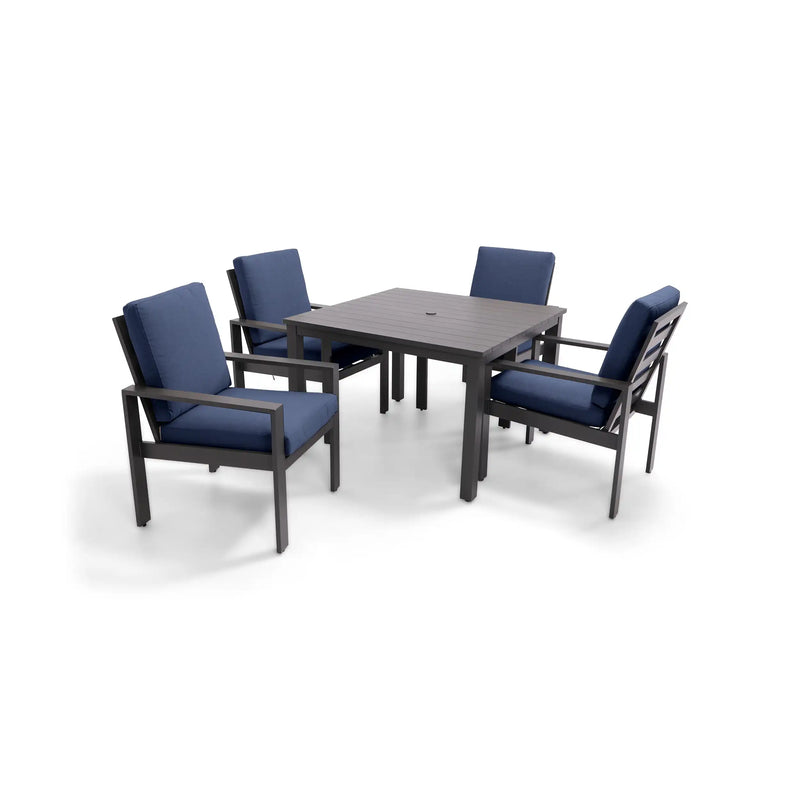 Sutton Cushioned 5 Piece Dining Group Indigo - The Great Escape