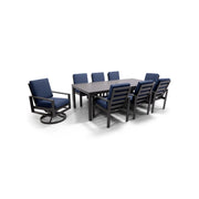 Sutton Cushioned 9 Piece Dining Group Indigo - The Great Escape