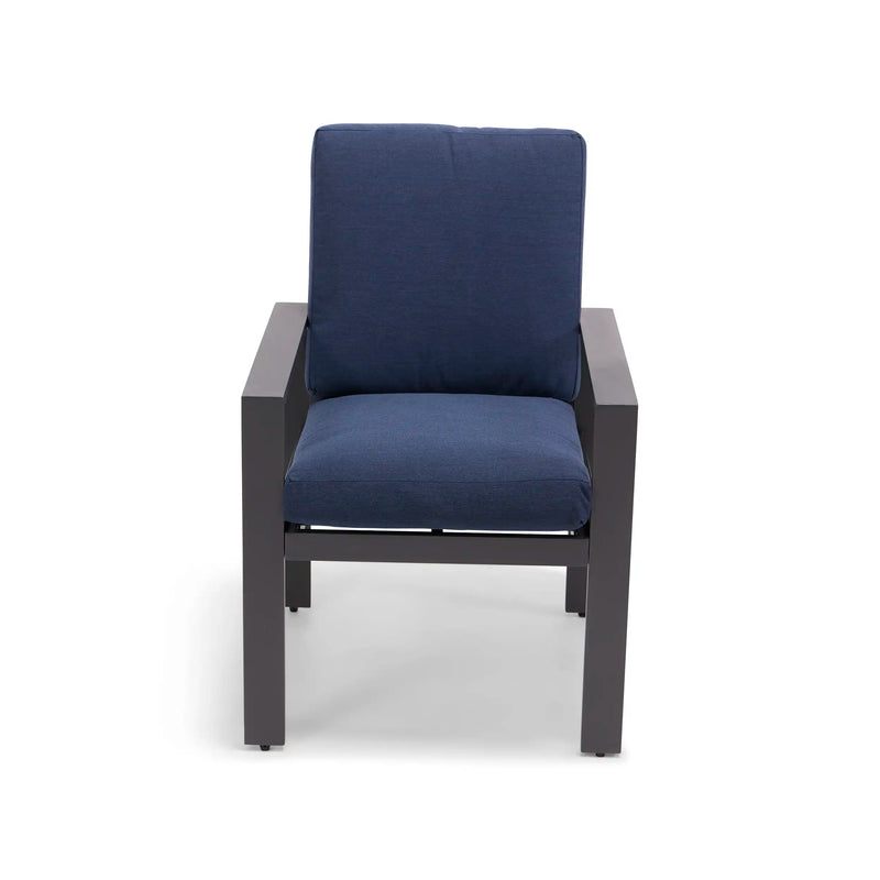 Sutton Cushioned Dining Chair Indigo - The Great Escape