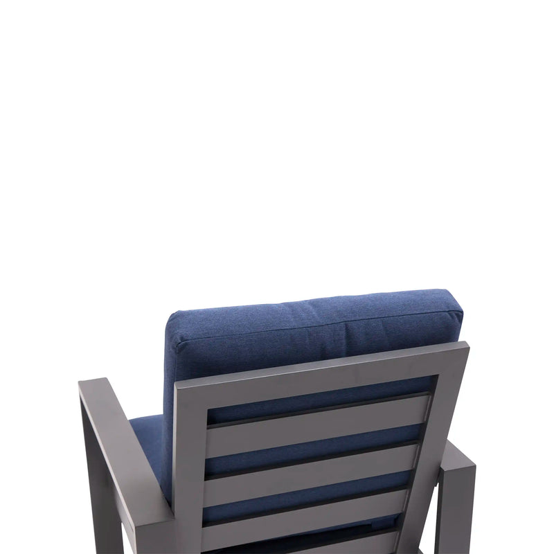 Sutton Cushioned Dining Chair Indigo - The Great Escape