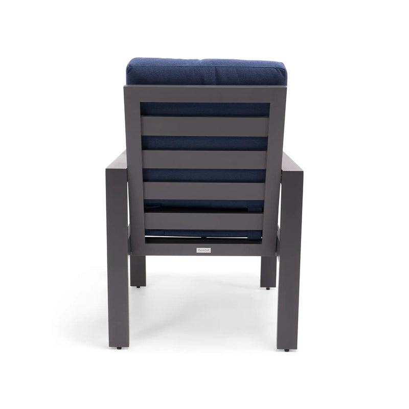 Sutton Cushioned Dining Chair Indigo - The Great Escape
