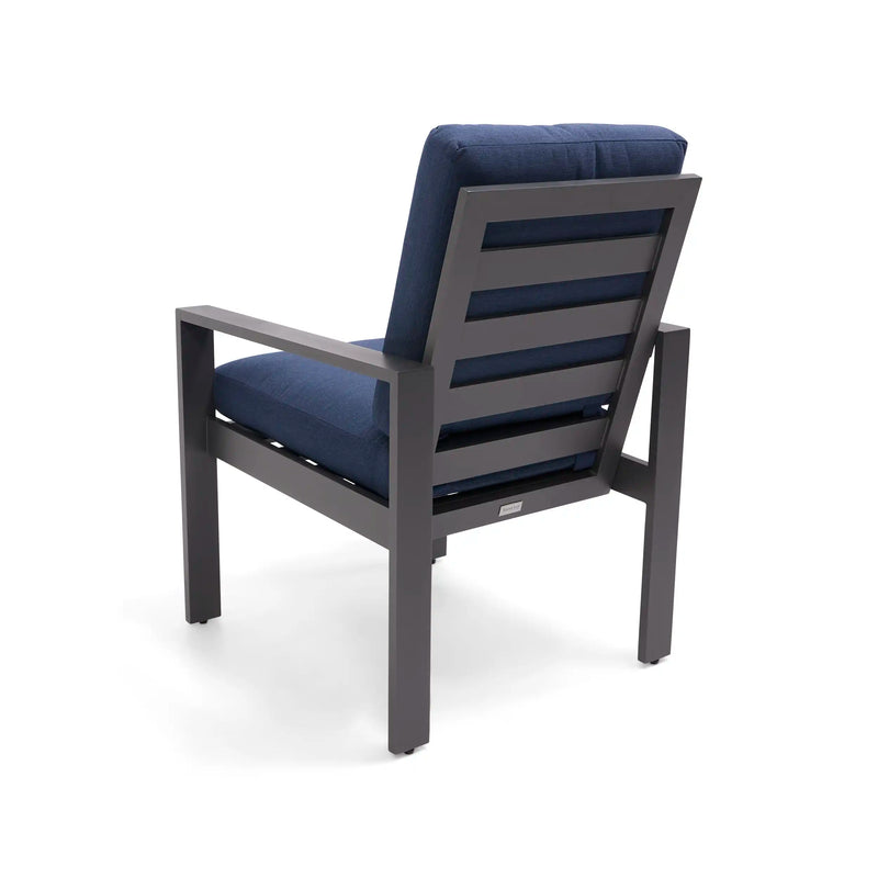 Sutton Cushioned Dining Chair Indigo - The Great Escape