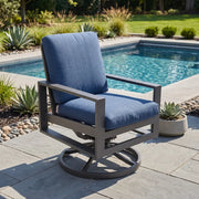 Sutton Cushioned Swivel Rocker Dining Chair - The Great Escape