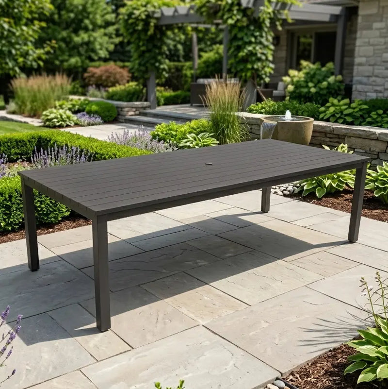 Sutton 44"x100" Rectangle Slat Dining Table - The Great Escape
