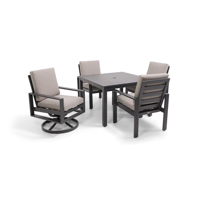 Sutton Cushioned 5 Piece Dining Group Dove - The Great Escape
