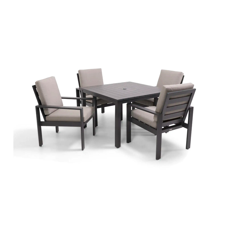 Sutton Cushioned 5 Piece Dining Group Dove - The Great Escape