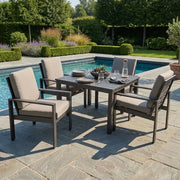 Sutton Cushioned 5 Piece Dining Group Dove - The Great Escape