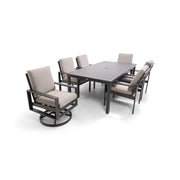 Sutton Cushioned 7 Piece Dining Group Dove - The Great Escape
