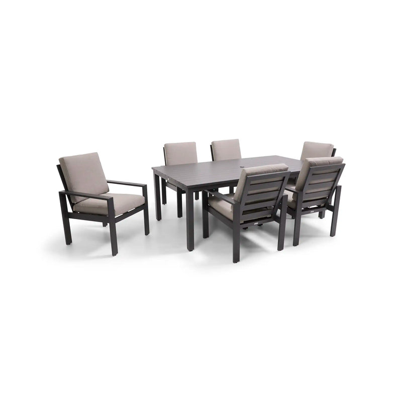 Sutton Cushioned 7 Piece Dining Group Dove - The Great Escape