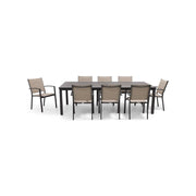 Sutton Sling 9 Piece Dining Group  W/ 44"x100" Rect. Table - The Great Escape