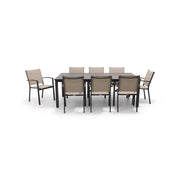 Sutton Sling 9 Piece Dining Group W/ 44"x84" Rect. Table - The Great Escape