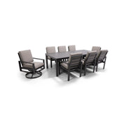 Sutton Cushioned 9 Piece Dining Group Dove - The Great Escape