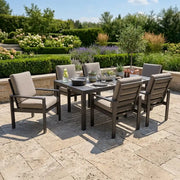 Sutton Cushioned 7 Piece Dining Group Dove - The Great Escape