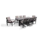 Sutton Cushioned 9 Piece Dining Group Dove - The Great Escape
