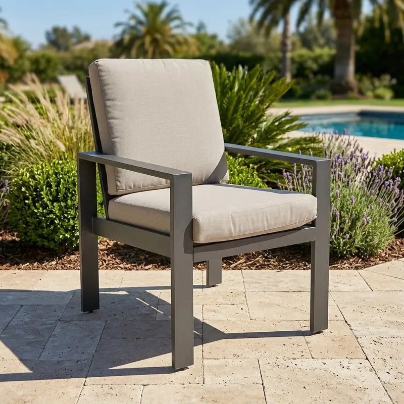 Sutton Cushioned Dining Chair Dove - The Great Escape