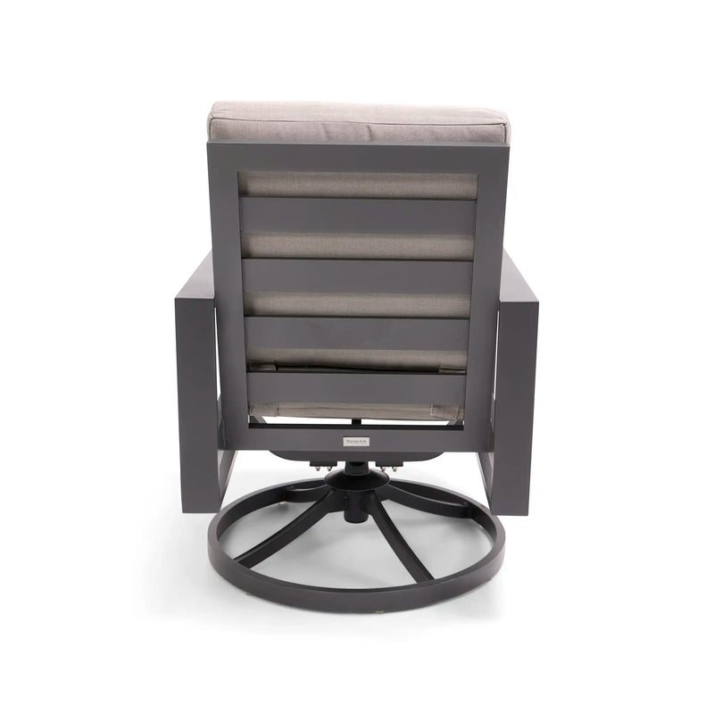 Sutton Cushioned Swivel Rocker Dove - The Great Escape