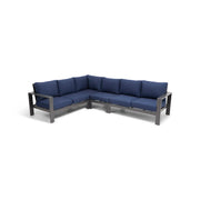 Sutton Grey 4 Piece Sectional Group Indigo - The Great Escape