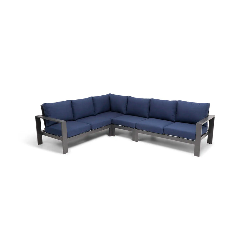 Sutton Grey 4 Piece Sectional Group Indigo - The Great Escape