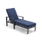 Sutton Grey Chaise Lounge - The Great Escape