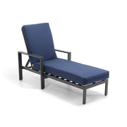 Sutton Grey Chaise Lounge - The Great Escape