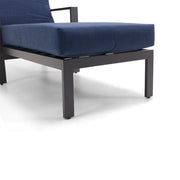 Sutton Grey Chaise Lounge - The Great Escape