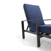 Sutton Grey Chaise Lounge - The Great Escape