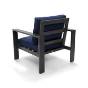 Sutton Grey Cushioned Lounge Chair Indigo - The Great Escape