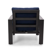 Sutton Grey Cushioned Lounge Chair Indigo - The Great Escape