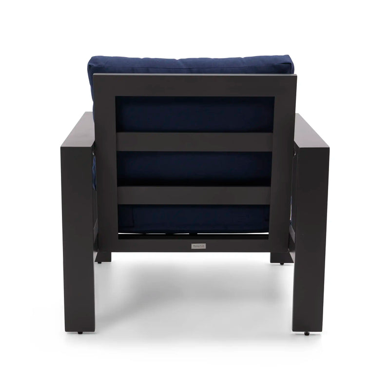 Sutton Grey Cushioned Lounge Chair Indigo - The Great Escape