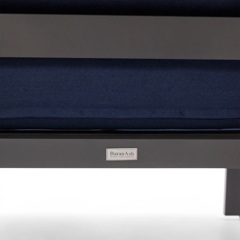 Sutton Grey Cushioned Lounge Chair Indigo - The Great Escape