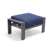 Sutton Cushioned Ottoman Indigo - The Great Escape